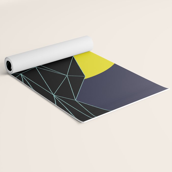 Outrun to the Sun / 80s Retro Yoga Mat Gallery Image 2