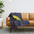 Outrun to the Sun / 80s Retro Throw Blanket Gallery Image 1
