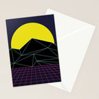 Outrun to the Sun / 80s Retro Stationery Card Gallery Image 2