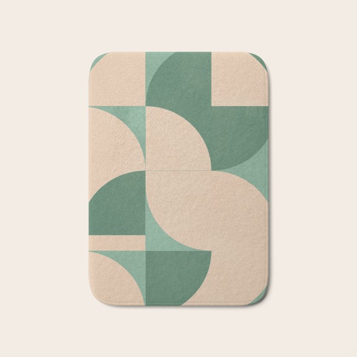 Modern geometric shapes 54 Bath Mat Gallery Image 1