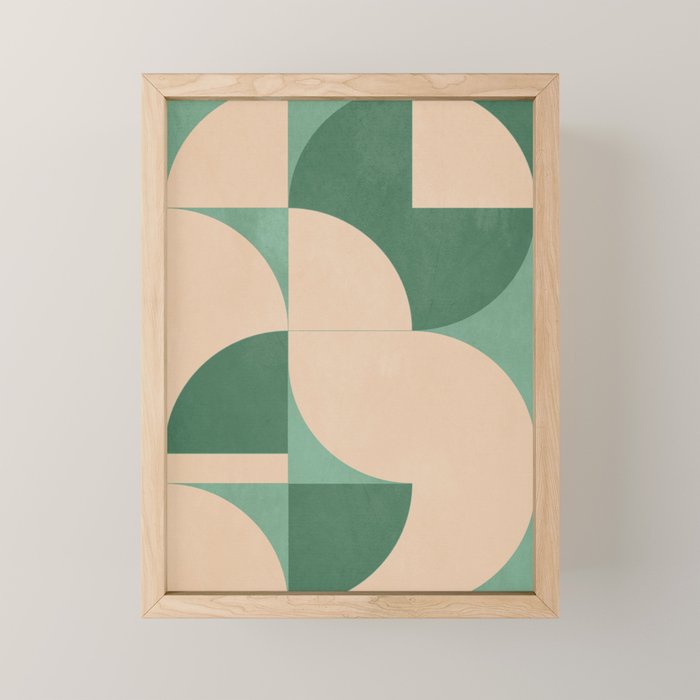 Modern geometric shapes 54 Mini Art Print Gallery Image 1