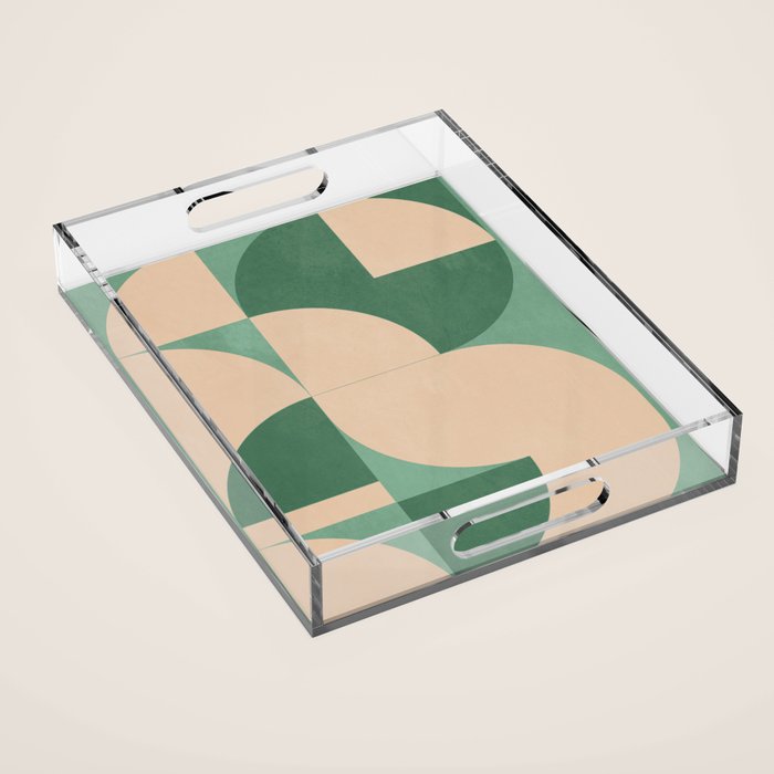 Modern geometric shapes 54 Acrylic Tray Gallery Image 1