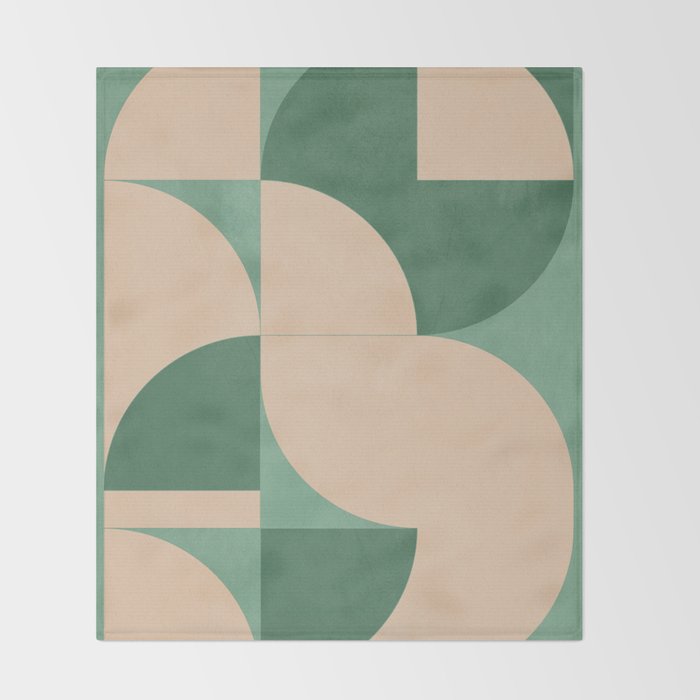 Modern geometric shapes 54 Throw Blanket Gallery Image 2