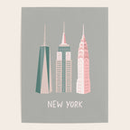 New York - pink green  Poster Gallery Image 4