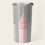 New York - pink green  Travel Mug Gallery Image 2