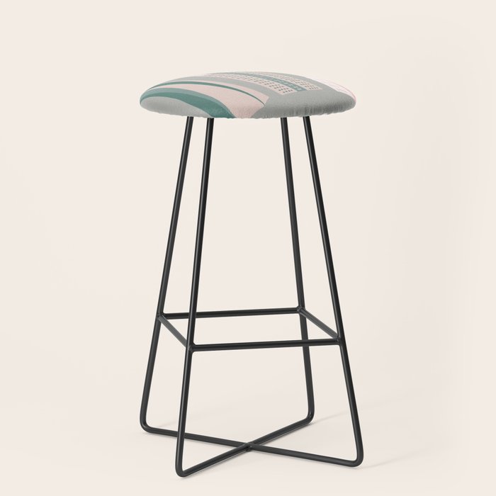 New York - pink green  Stool Gallery Image 1