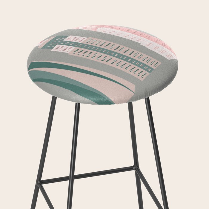 New York - pink green  Stool Gallery Image 2