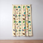 Rainbow Zoo Window Curtain Gallery Image 3