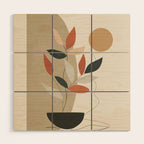 Line Through Abstractions 01 Wood Wall Art Gallery Image 1