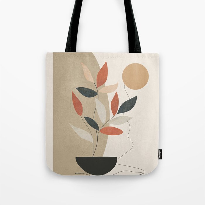 Line Through Abstractions 01 Tote Bag Gallery Image 1