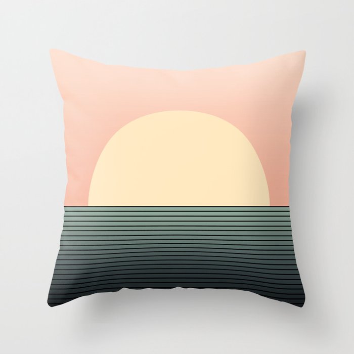Sunrise / Sunset Abstract Gradient IV Throw Pillow Gallery Image 6