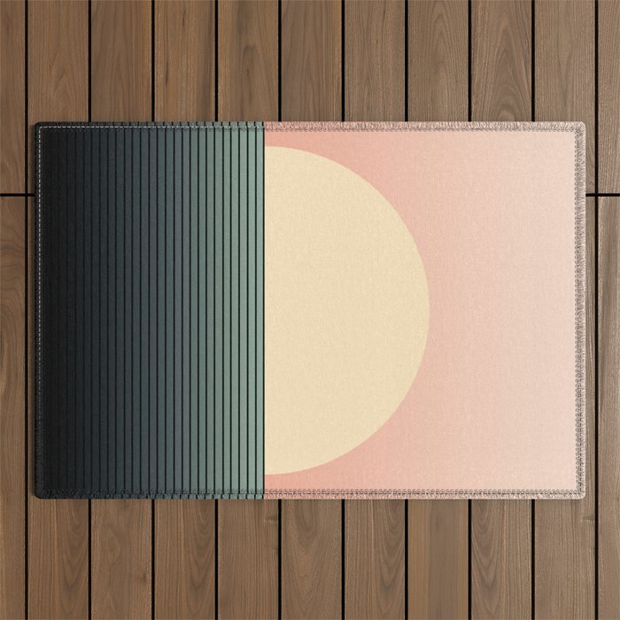 Sunrise / Sunset Abstract Gradient IV Outdoor Rug Gallery Image 1