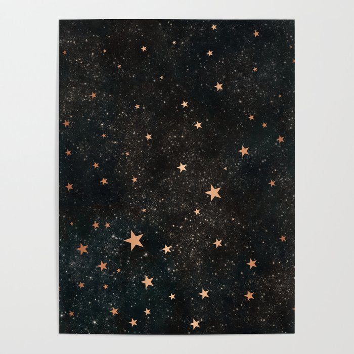 Starry winter night  Poster Gallery Image 1