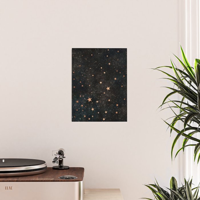 Starry winter night  Poster Gallery Image 2
