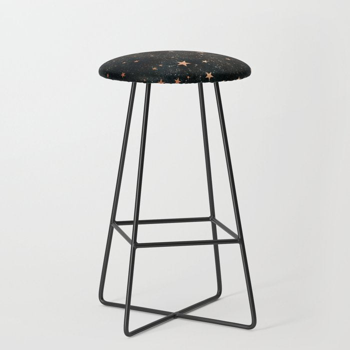 Starry winter night  Stool Gallery Image 1