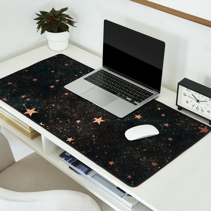 Starry winter night  Desk Mat Gallery Image 2