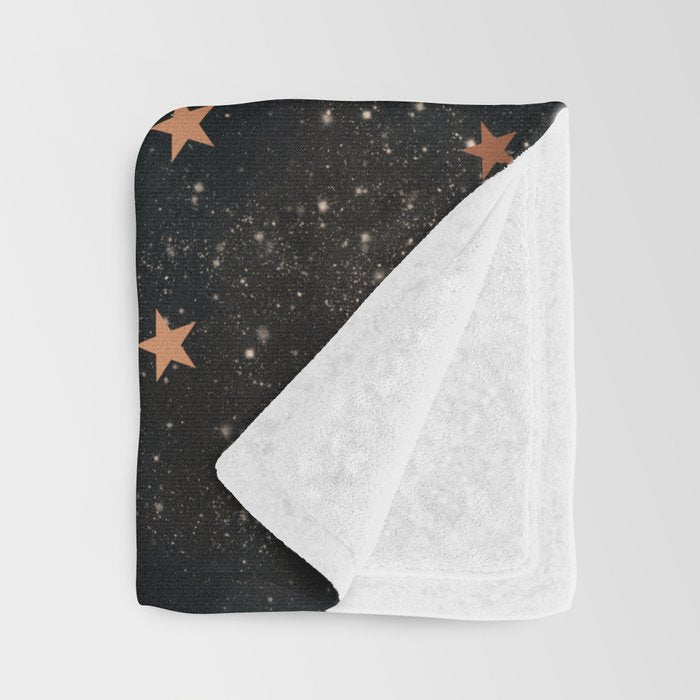 Starry winter night  Throw Blanket Gallery Image 3