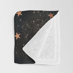 Starry winter night  Throw Blanket Gallery Image 3
