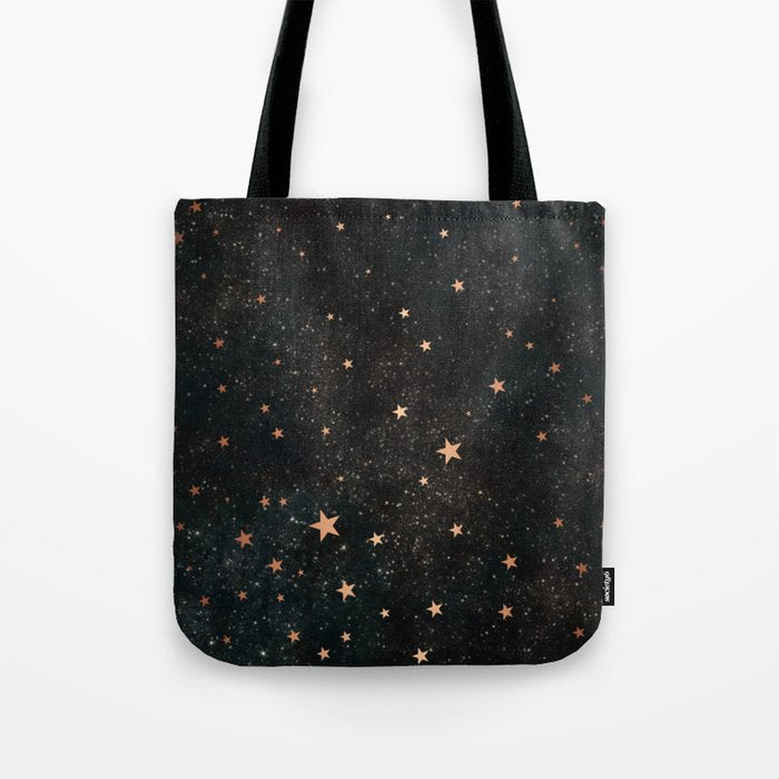 Starry winter night  Tote Bag Gallery Image 1