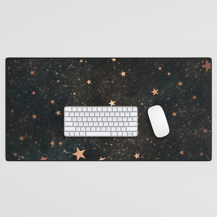 Starry winter night  Desk Mat Gallery Image 1