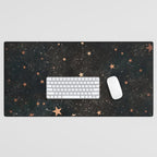 Starry winter night  Desk Mat Gallery Image 1