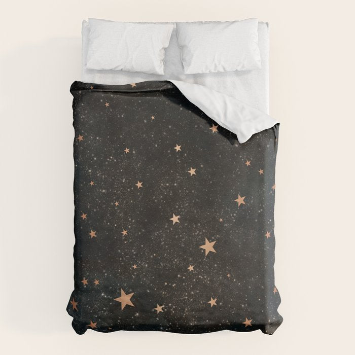 Starry winter night  Duvet Cover Gallery Image 6