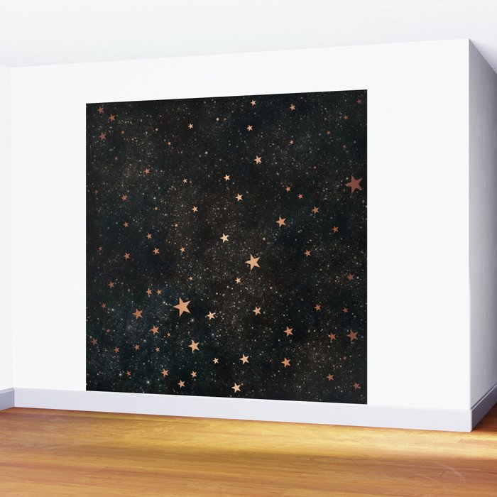 Starry winter night  Wall Mural Gallery Image 2