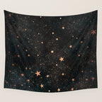 Starry winter night  Wall Tapestry Gallery Image 4
