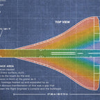 Concorde Supersonic Airliner Blueprint (dark blue) Coffee Mug Gallery Image 2