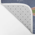 Concorde Supersonic Airliner Blueprint (dark blue) Bath Mat Gallery Image 2