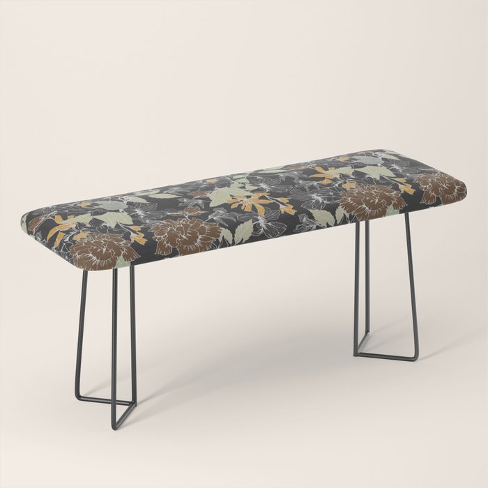 Vintage Midnight Florals Bench Gallery Image 1
