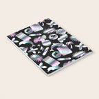 Trendy holographic y2k sticker pattern Notebook Gallery Image 3