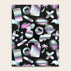 Trendy holographic y2k sticker pattern Notebook Gallery Image 4