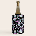Trendy holographic y2k sticker pattern Wine Chiller Gallery Image 2