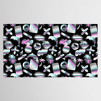 Trendy holographic y2k sticker pattern Tablecloth Gallery Image 2