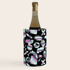 Trendy holographic y2k sticker pattern Wine Chiller Gallery Image 3