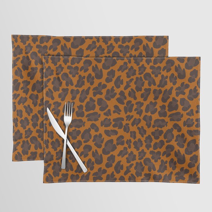 Classic Leopard Print Pattern Placemat Gallery Image 1