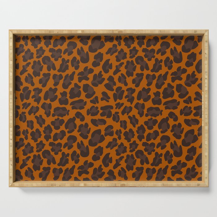 Classic Leopard Print Pattern Serving Tray Gallery Image 1