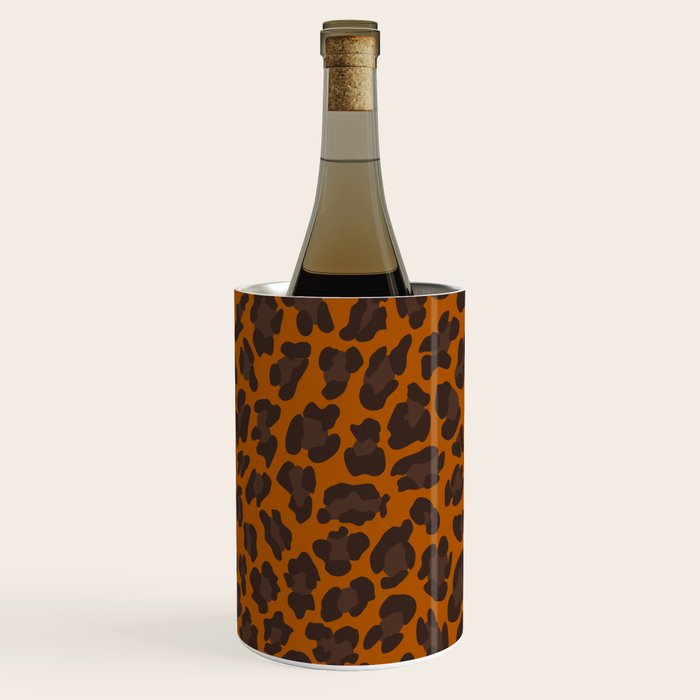 Classic Leopard Print Pattern Wine Chiller Gallery Image 3