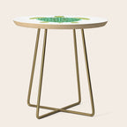 Sea Turtle - Green Palette Side Table Gallery Image 1