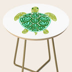 Sea Turtle - Green Palette Side Table Gallery Image 2