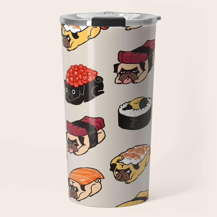 Sushi Pug Travel Mug Gallery Image 1