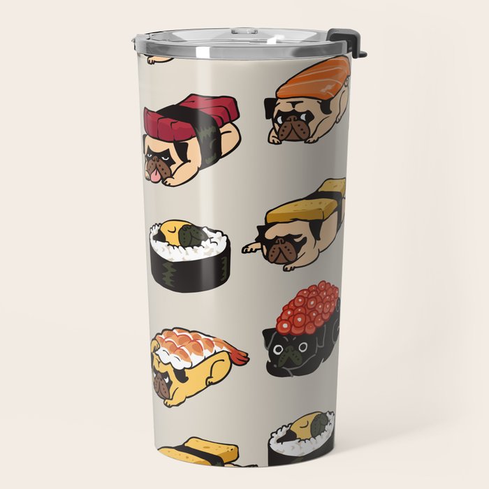 Sushi Pug Travel Mug Gallery Image 2