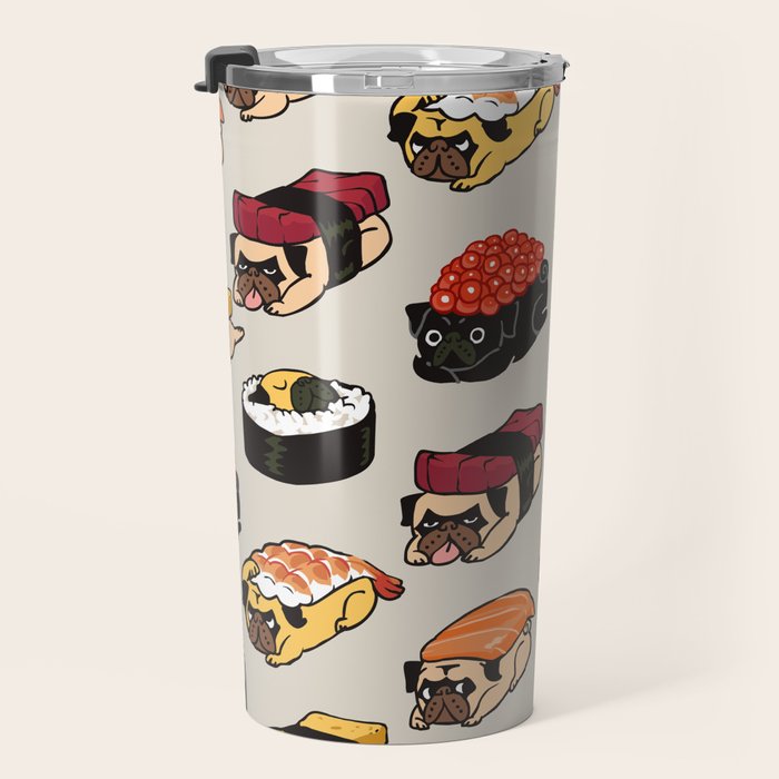 Sushi Pug Travel Mug Gallery Image 3