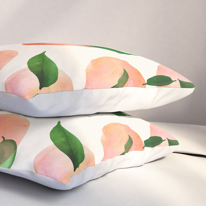 Abstract Watercolor Fruit Shapes Pillow Sham Gallery Image 3