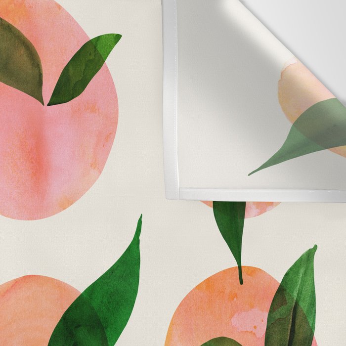 Abstract Watercolor Fruit Shapes Wall Tapestry Gallery Image 3