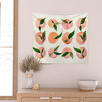 Abstract Watercolor Fruit Shapes Wall Tapestry Gallery Image 2