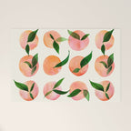 Abstract Watercolor Fruit Shapes Welcome Mat Gallery Image 1