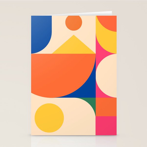 Geometric Shapes 225 Stationery Card Gallery Image 1