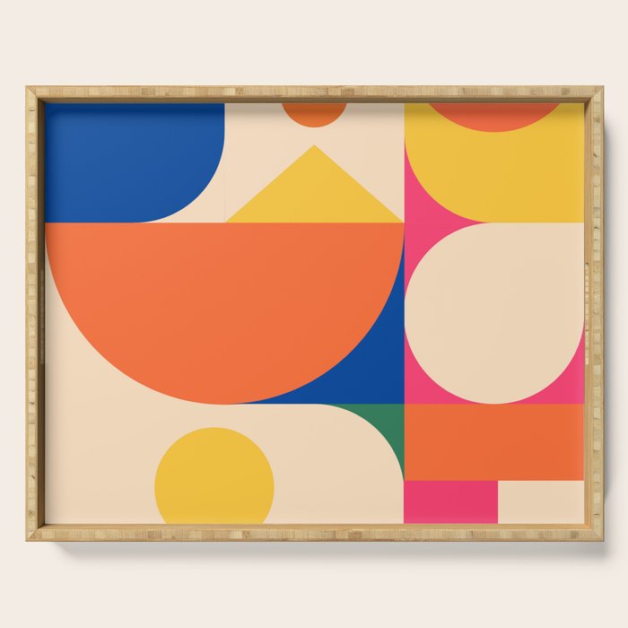 Geometric Shapes 225 Serving Tray Gallery Image 1
